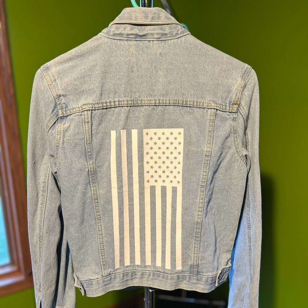 American Flag Jean Jacket